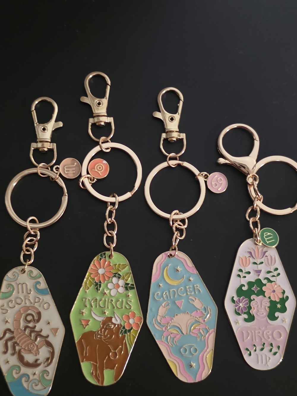 Zodiac Enamel Keychain/Bag Charm Buyer's Choice